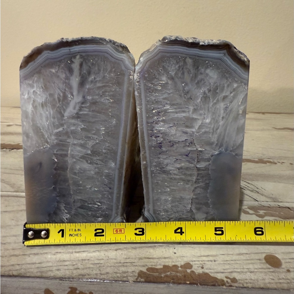 Agate Stone Bookends - Picture 7 of 9